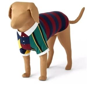 NWT "Rowing Blazers" Pet Rugby 3 button polo style dog Shirt 